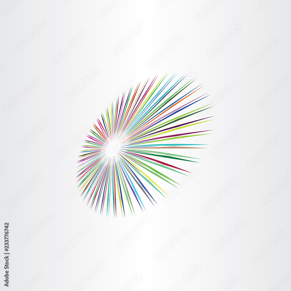 colorful perspective circle background vector design element