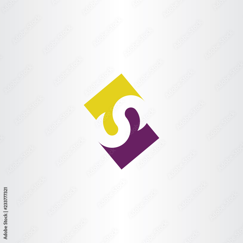 logo s icon letter purple yellow sign symbol vector logotype logo s icon letter purple yellow sign symbol vector logotype
