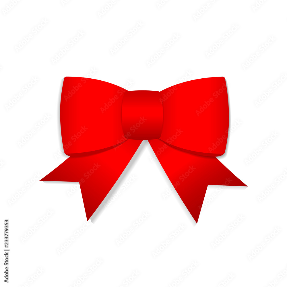 Holidays bow on white back Holidays bow on white back