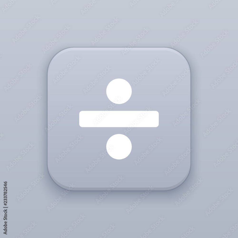 Split, division, gray vector button with white icon Split, division, gray vector button with white icon