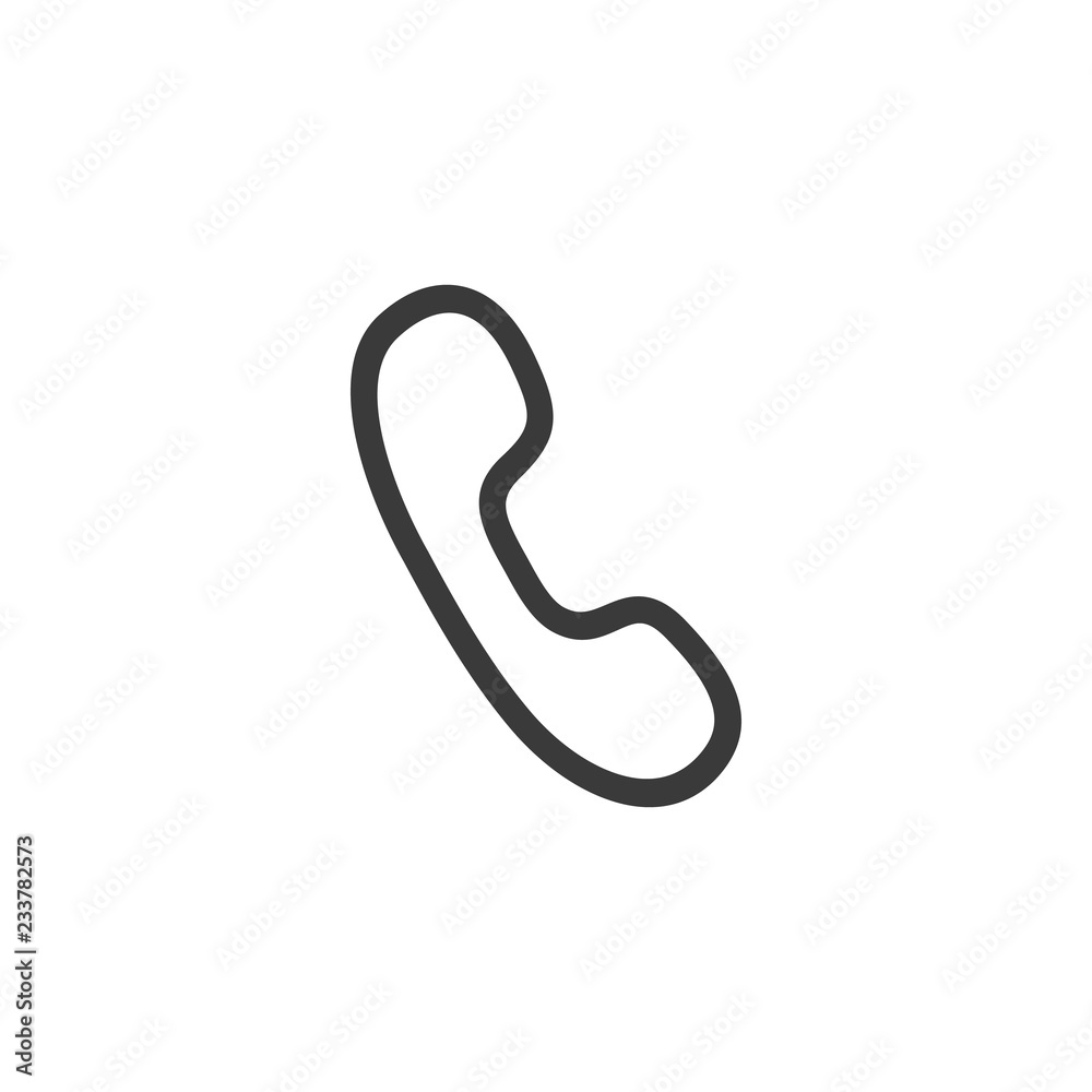 Handset line icon
