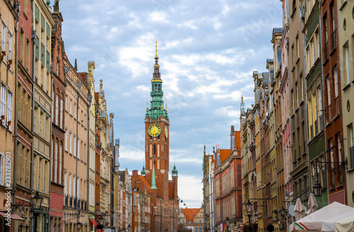 City Hall at Dluga Long Market street, Gdansk, Poland © Aliaksandr