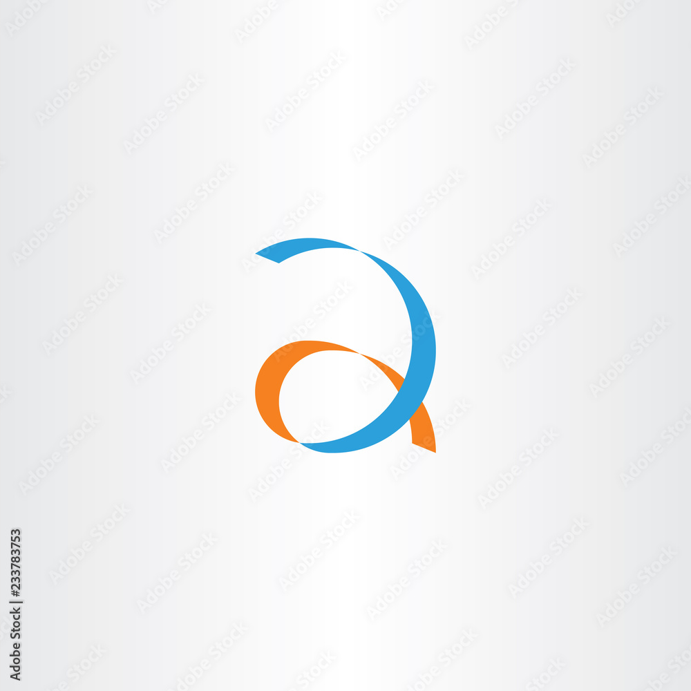 small letter a blue orange logo vector symbol element small letter a blue orange logo vector symbol element