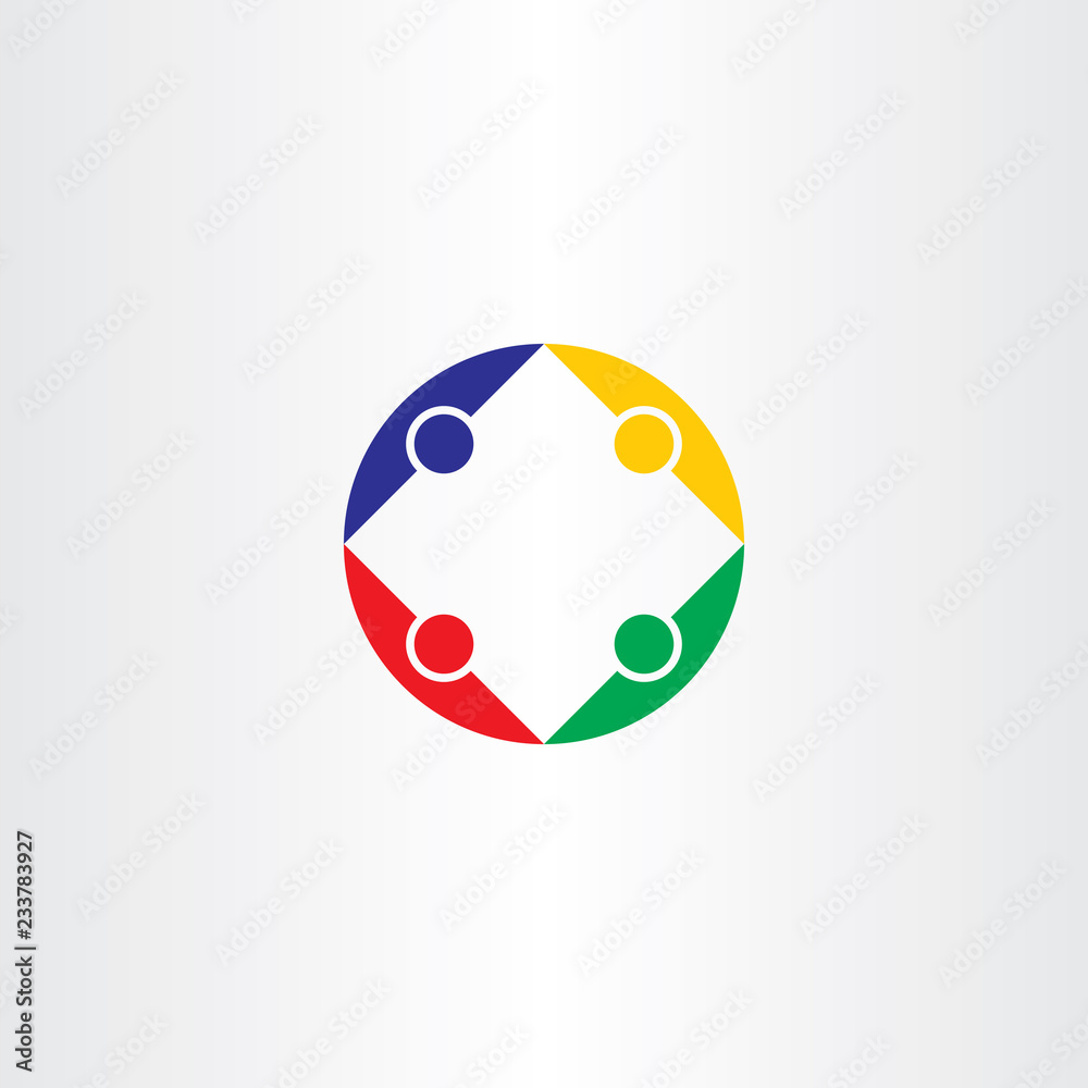 team people logo teamwork vector symbol element team people logo teamwork vector symbol element