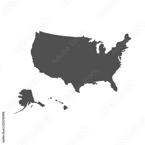 USA map vector eps10