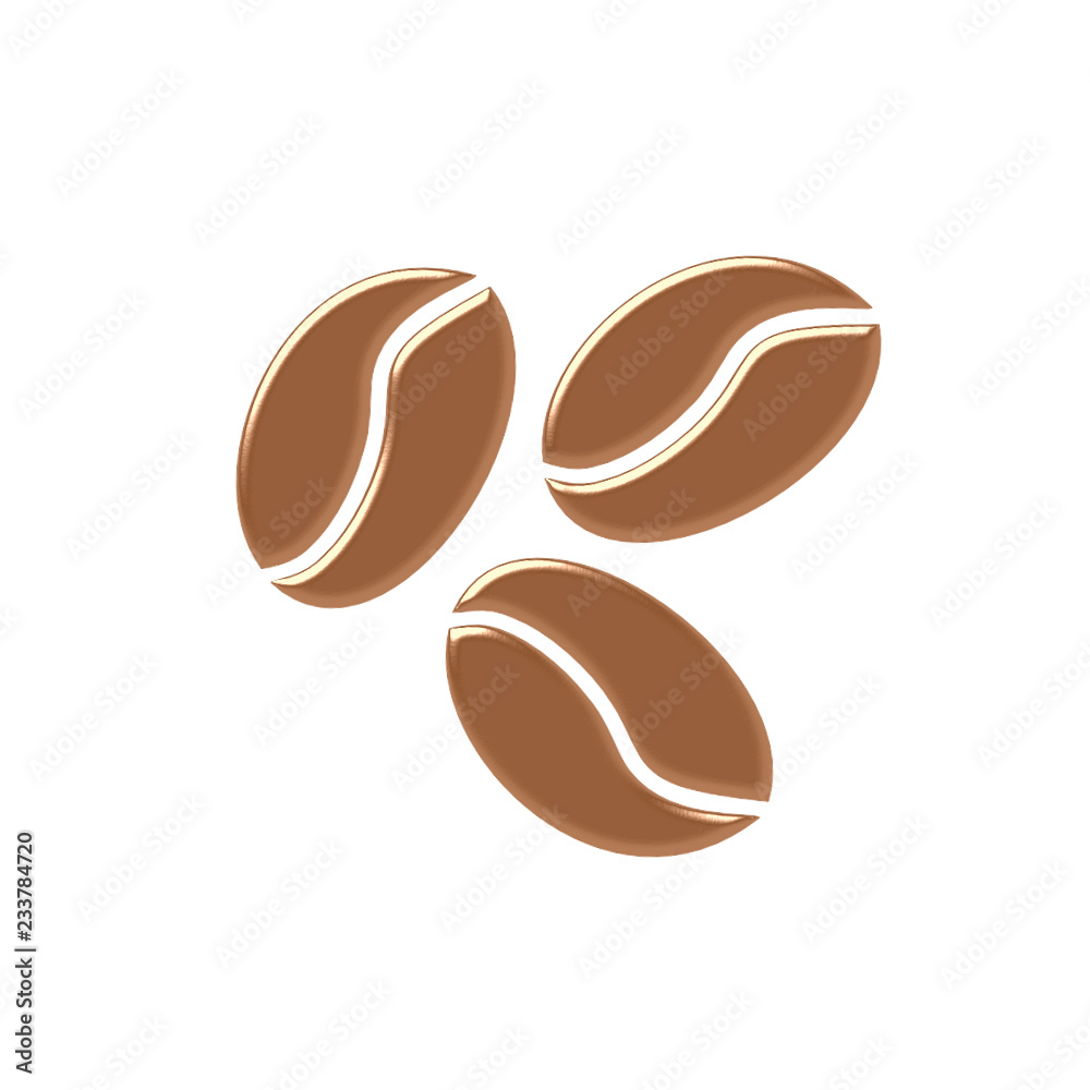 Obraz premium ziarno kawy ikona