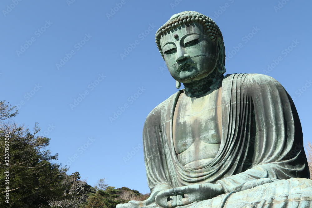 Daibutsu, Great Buddha statue at Kotoku-in temple, Kamakura, Kanagawa Prefecture, Japan Daibutsu, Great Buddha statue at Kotoku-in temple, Kamakura, Kanagawa Prefecture, Japan