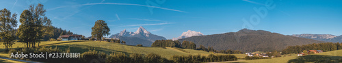 Stitched Hi-res panorama near Berchtesgaden - Bavaria - Germany