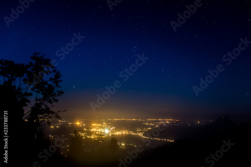 Night shot at the Traunsee - Ebensee - Salzburg - Austria