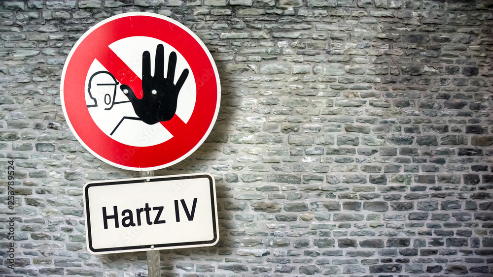 Schild 389 - Hartz IV