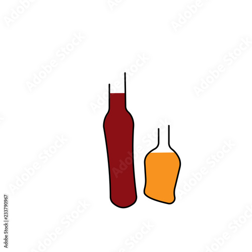 Two bottles of drinks