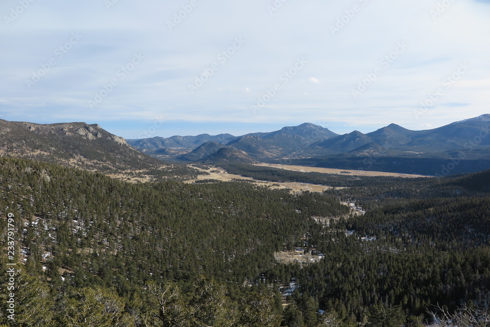 Fototapeta premium view of mountains