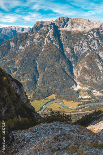 Beautiful alpine view at Eisriesenwelten-Werfen-Salzburg-Austria photo