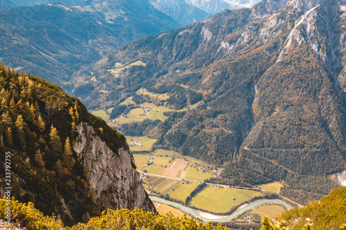 Beautiful alpine view at Eisriesenwelten-Werfen-Salzburg-Austria photo