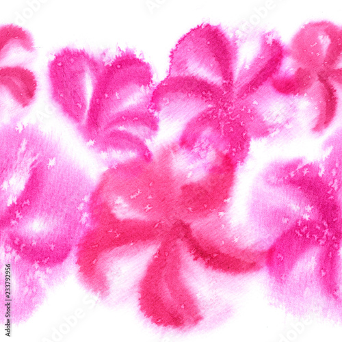 pink watercolor flowers