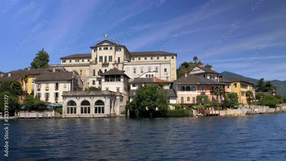 Isola San Giulio Architecture From Lake Orta Isola San Giulio Architecture From Lake Orta