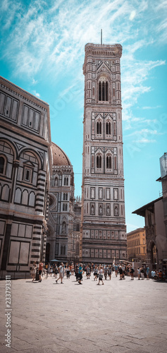 Famous tower in Florence Campanile di Giotto photo
