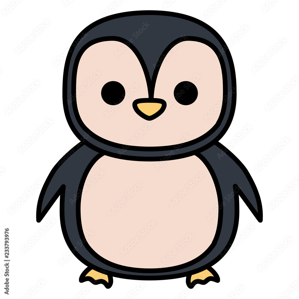 Fototapeta premium cute penguin icon 
