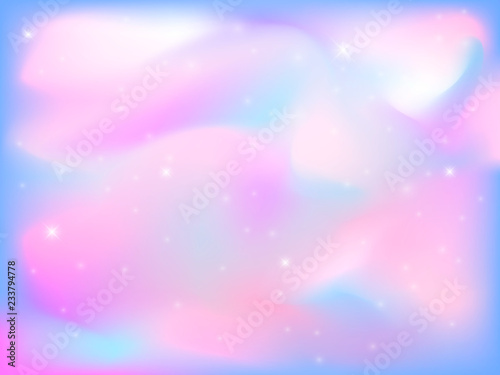 Fairy unicorn background. Vector illustration