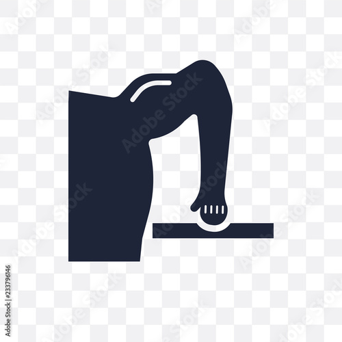 Triceps bar transparent icon. Triceps bar symbol design from Gym and fitness collection.