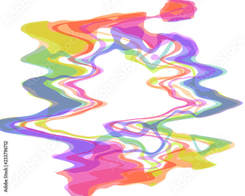 creative multicolored amorphous abstraction