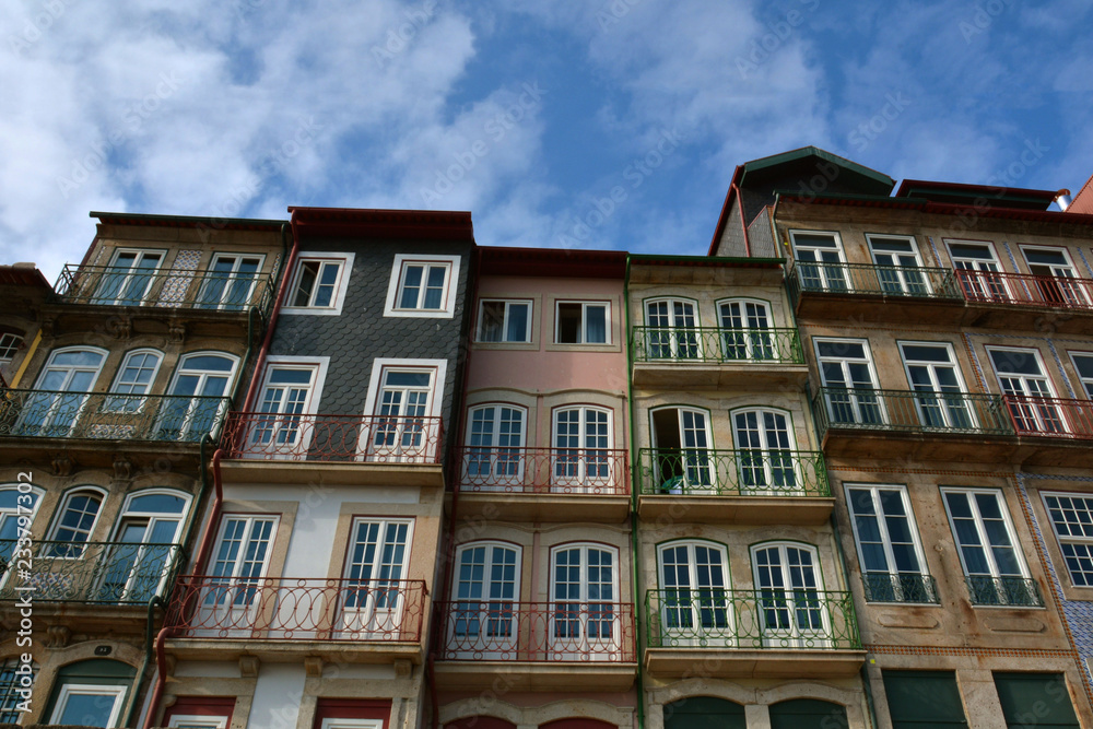 Urban architecture in the city center, Porto, Portugal Urban architecture in the city center, Porto, Portugal