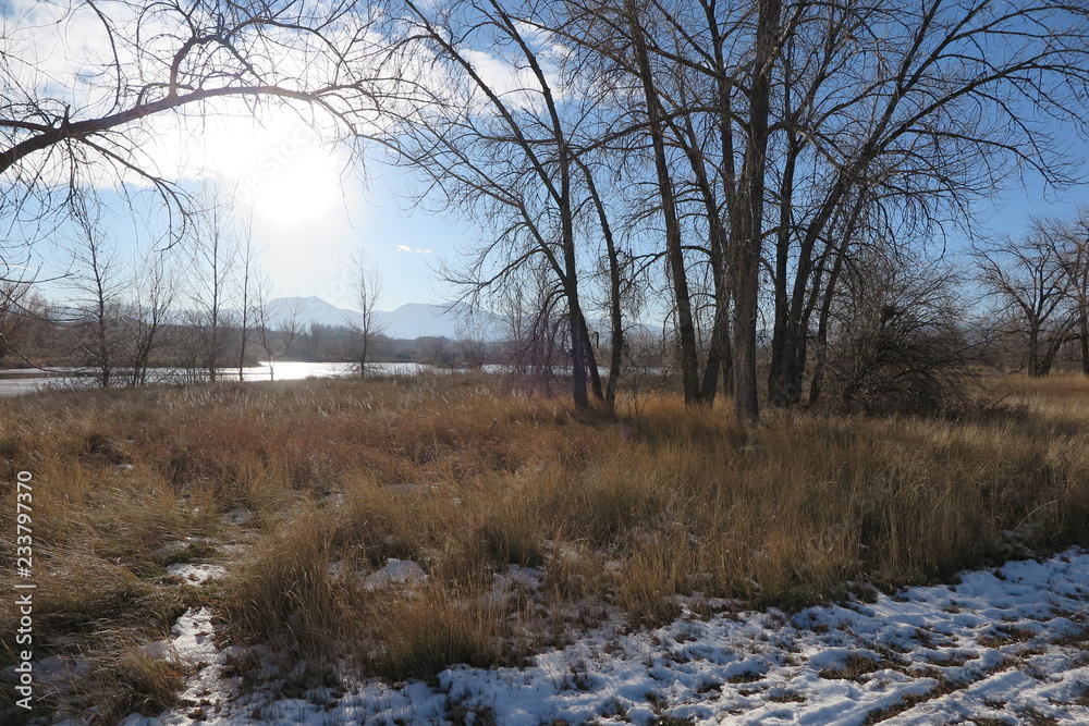 river in winter