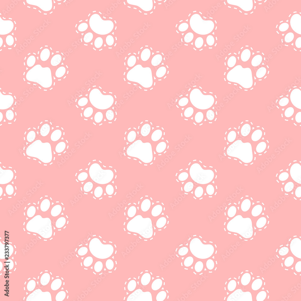cat and dog paws background