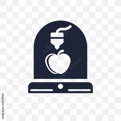 Synthetic food transparent icon. Synthetic food symbol design from Artificial Intellegence collection. Simple element vector illustration. Can be used in web and mobile.