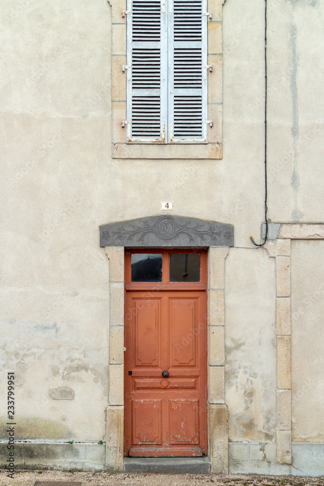 Door of house in France.