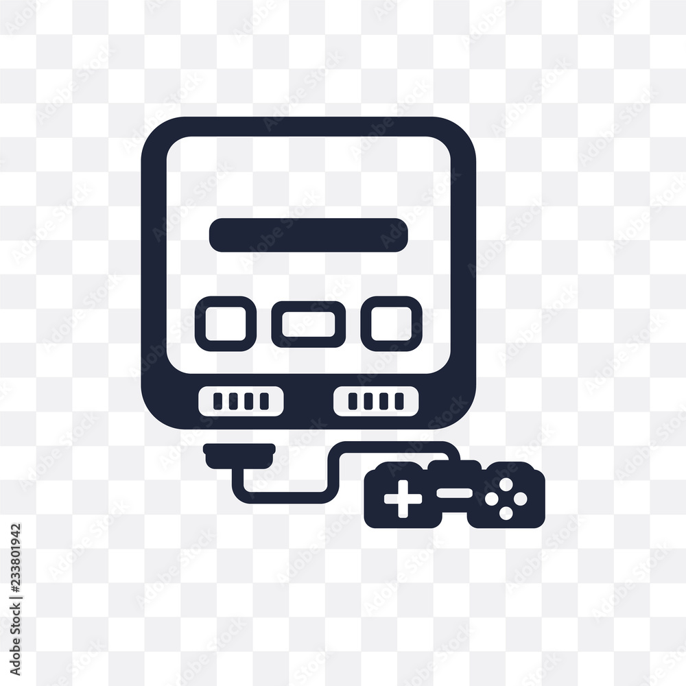 Super nintendo transparent icon. Super nintendo symbol design from Arcade collection. Simple element vector illustration. Can be used in web and mobile. Super nintendo transparent icon. Super nintendo symbol design from Arcade collection. Simple element vector illustration. Can be used in web and mobile.