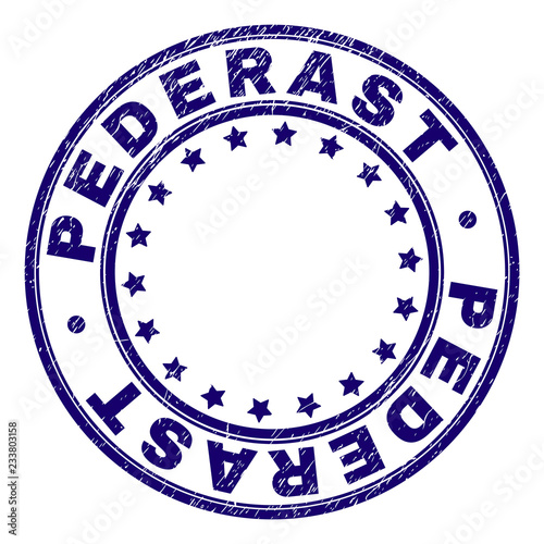 Bilde på lerret PEDERAST stamp seal watermark with grunge effect