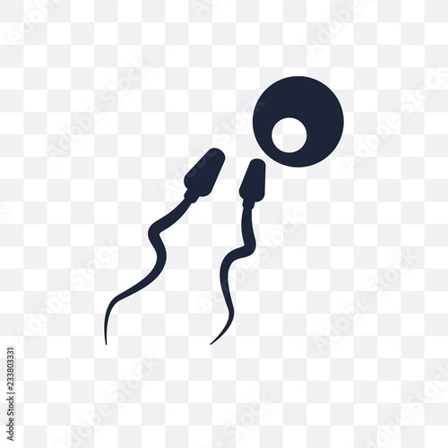 Two Spermatozoon transparent icon. Two Spermatozoon symbol design from Human Body Parts collection. Simple element vector illustration. Can be used in web and mobile.