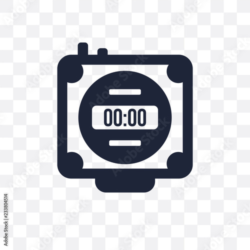 Timer transparent icon. Timer symbol design from Time managemnet collection. Simple element vector illustration. Can be used in web and mobile. photo