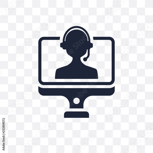 Videocall transparent icon. Videocall symbol design from Human resources collection. Simple element vector illustration. Can be used in web and mobile.