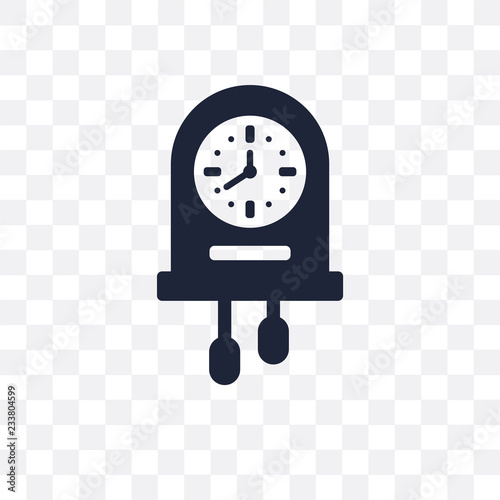 Wall clock transparent icon. Wall clock symbol design from Time managemnet collection. Simple element vector illustration. Can be used in web and mobile. photo