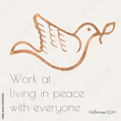 Hebrews 12:14 Bible quote