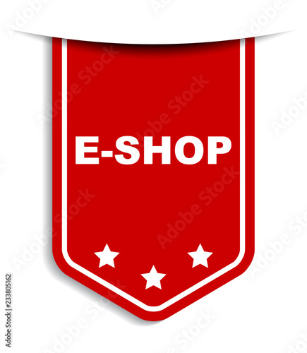 red vector banner eshop