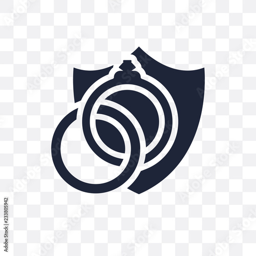 marriage contract transparent icon. marriage contract symbol design from Insurance collection. Simple element vector illustration. Can be used in web and mobile.