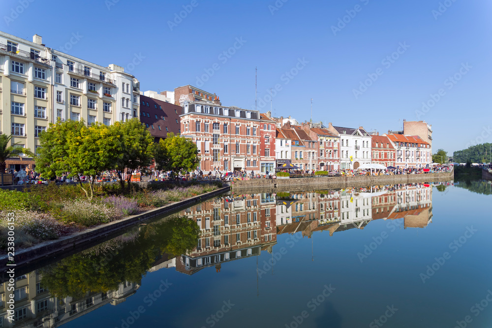City pond.  Lille, France.