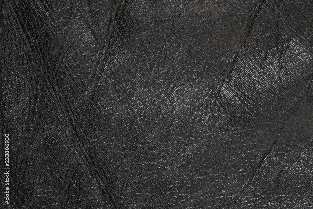 Black leather texture background close up Black leather texture background close up