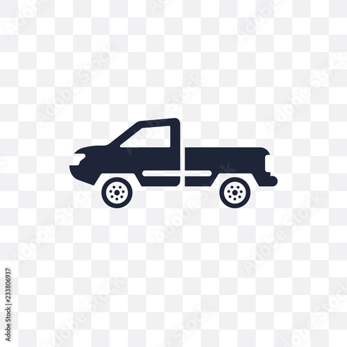 Pickup transparent icon. Pickup symbol design from Transportation collection. Simple element vector illustration. Can be used in web and mobile.