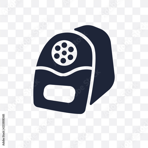 electric pencil sharpener transparent icon. electric pencil sharpener symbol design from Electronic devices collection. Simple element vector illustration. Can be used in web and mobile.