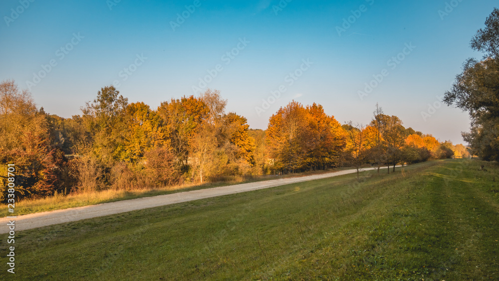 Beautiful autumn view near Zeholfing-Isar-Bavaria-Germany Beautiful autumn view near Zeholfing-Isar-Bavaria-Germany
