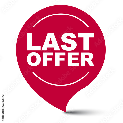 red vector banner last offer
