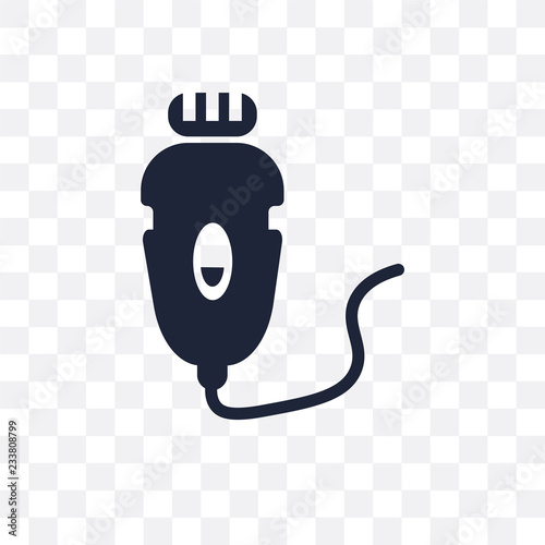 Depilator transparent icon. Depilator symbol design from Hygiene collection.