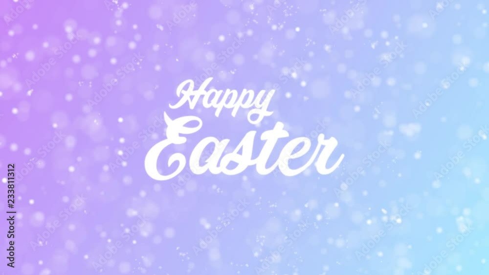 Happy Easter Greeting card text with beautiful snow and stars particles background for celebration, wishes, events, messages, holidays, festival. Happy Easter Greeting card text with beautiful snow and stars particles background for celebration, wishes, events, messages, holidays, festival.
