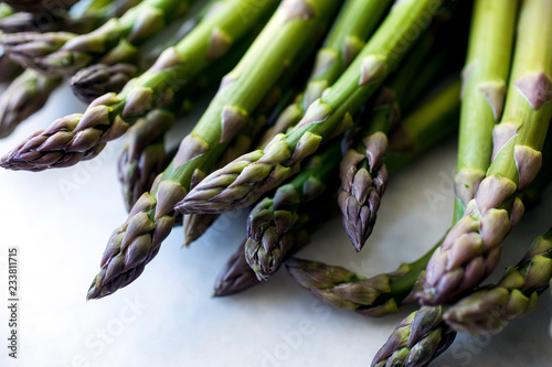 Close up of asparagus photo