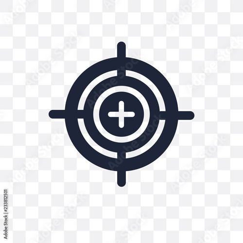 Precision transparent icon. Precision symbol design from Maps and locations collection.