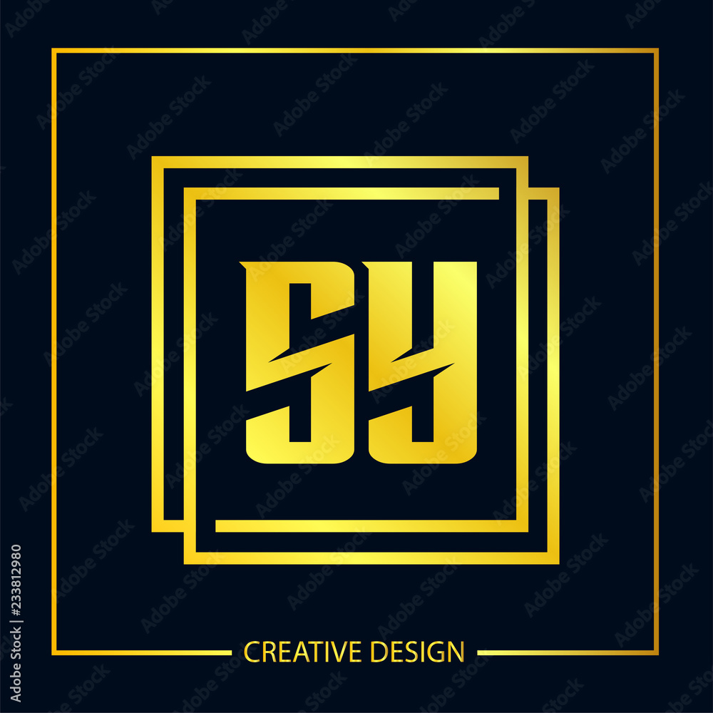 Initial letter SY Logo Template Vector Design Initial letter SY Logo Template Vector Design